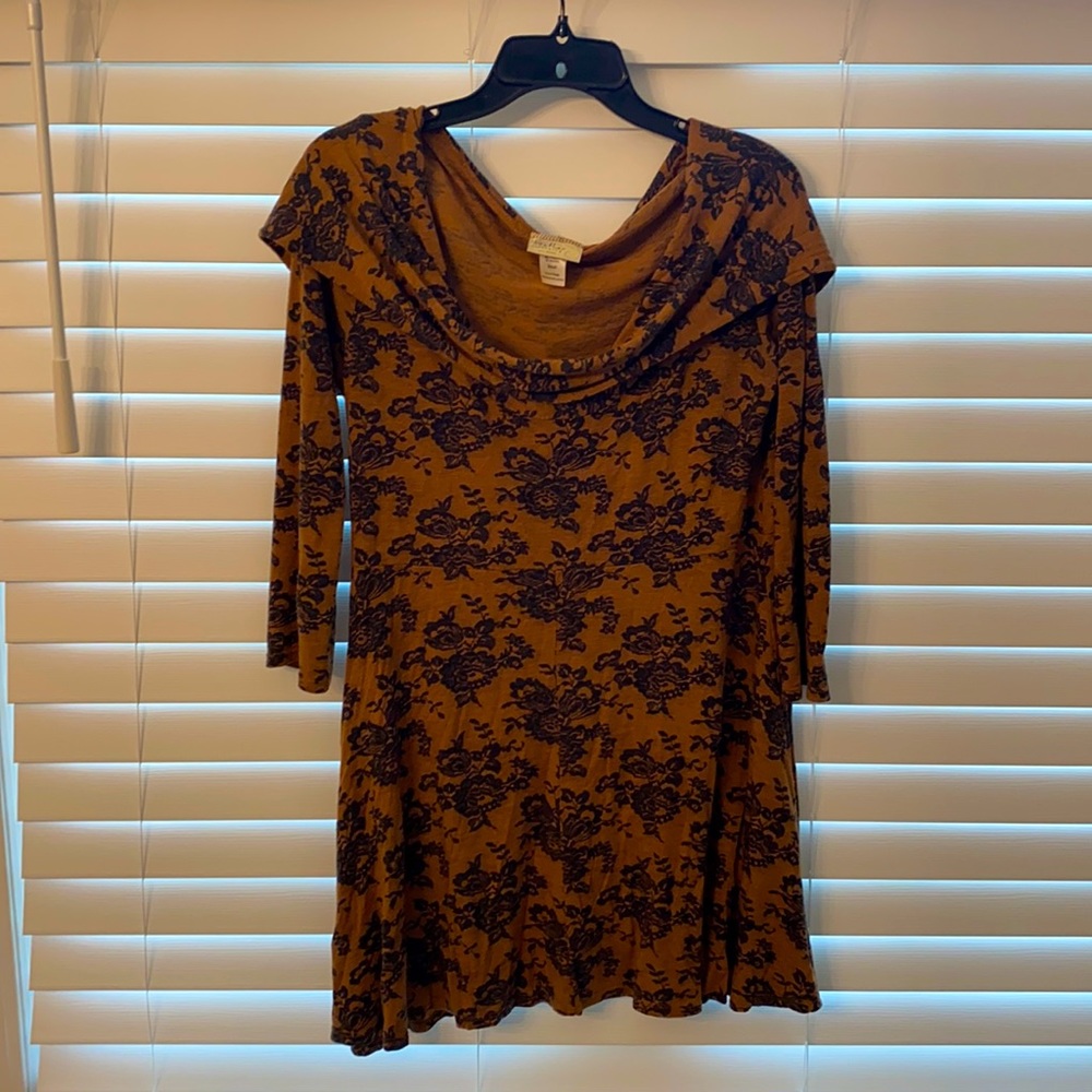 Feather Clothing Hooded Dress, Size Small